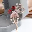 Trâm cài hoa Zircon khí chất sang trọng dành cho nữ Cô gái Thời trang đa năng Sáng bóng Corsage Quần áo cưới Phụ kiện Quà tặng Mới