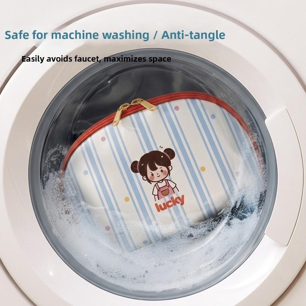 Túi đựng đồ lót/đồ du lịch SDEERCONCEPTNR dung tích lớn, chống thấm nước, chất liệu Polyester đa năng, dây kéo, họa tiết hoạt hình
