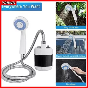 Máy bơm vòi hoa sen điện YRBWD, với máy phun vòi hoa sen Bộ bơm vòi hoa sen cắm trại áp lực cao, máy bơm vòi hoa sen ngoài trời di động có thể sạc lại USB đa năng Sử dụng trong vườn