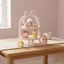 Quà Tặng Giả Vờ Tiệc Trà Món Tráng Miệng Đứng Sơn Hồng Sweet Shop Play Set Đánh Bóng Cạnh Cho Bé Gái, Trẻ Em