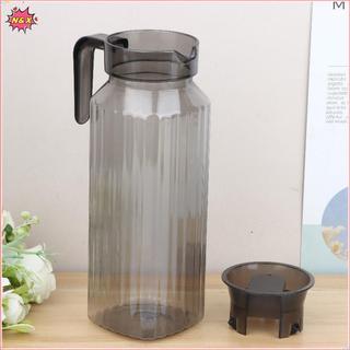 Bình đựng nước có gân dung tích lớn N & X 1.1L có nắp và tay cầm Bình đựng nước trong suốt để sử dụng tại nhà và văn phòng.