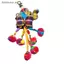 # HB # Ganesha Voi Móc Khóa 1 Chiếc Handmade Thái Vải Mặt Dây Chuyền Với Hairball Cho Túi Ví Luy Trang Trí.