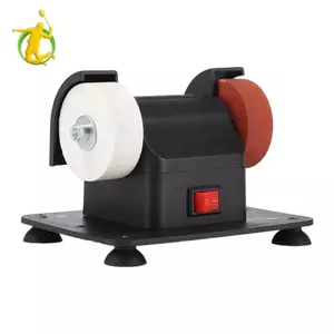 Máy đánh bóng băng ghế nhỏ Máy mài bàn màu đen để làm việc bằng kim loại gia dụng