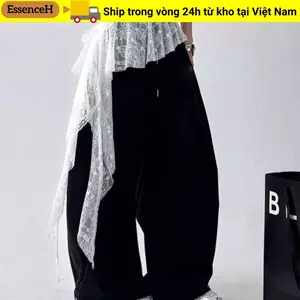 Váy Mini ren ESSENCEH, xuyên thấu Y2K Dạo Phố Ren Xù Váy, thêu hoa thiết kế ren-up Váy xếp li không đều