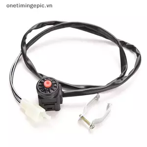 VFZ Xe Máy Kill Switch Đỏ Nút Nhấn Sừng Khởi Động Bụi Bẩn Xe Đạp ATV UTV Thể Thao Kép OTE