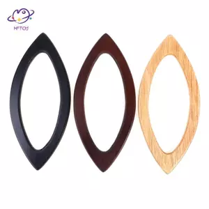 HFTOY Túi Gỗ Chắc Chắn Tay Cầm Thay Thế Túi Xách Tự Làm Tote Tay Cầm Túi Dây Đeo Cổ Điển ~
