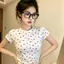 Áo thun ngắn tay vai trước Sweet Cool Hot Girl của Mỹ Thiết kế mùa hè Sense Slim-Fit Áo ngắn