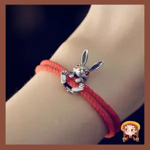 Li Handmade Dây Vòng Tay Với Thỏ Quyến Rũ Cho Nam Nữ Tình Bạn Dây Đeo Tay Trang Sức Phụ Kiện Cổ Tay