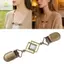 PPY Phong Cách Vintage Mèo Mắt Đá Áo Len Kẹp Nữ Thanh Lịch Đầm Phụ Kiện