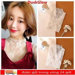 Áo thun DUSKGLOW, áo dài tay xuyên thấu xuyên thấu, lưới đen Sheer dài tay