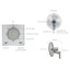 Quạt treo tường AC AWF03A163 55W - Bảo hành chính hãng 12 tháng