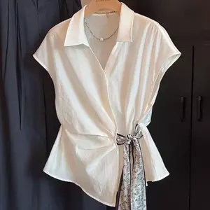 Áo sơ mi dáng cộc tay dành cho nữ hàng QCCC hottrend mùa hè XIMI SP478