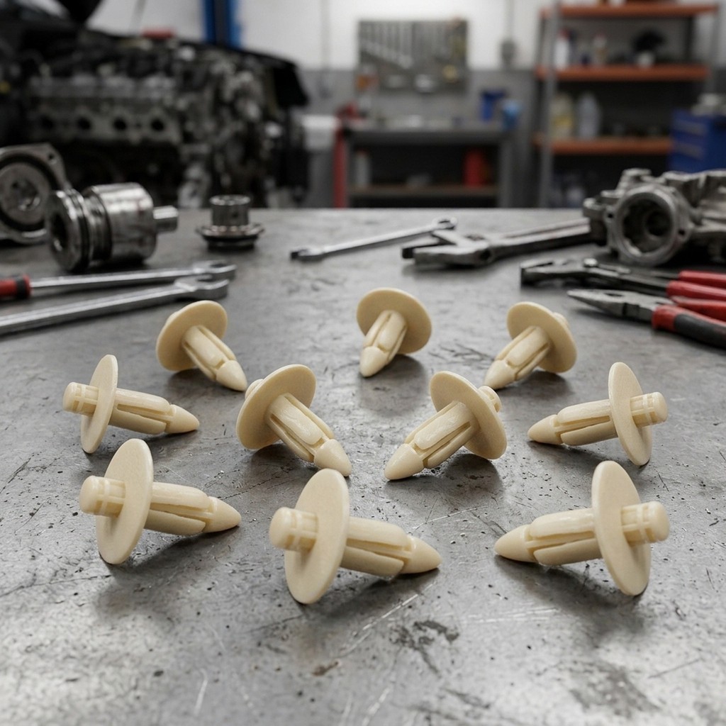 FENDER Đinh tán chắn bùn đẩy bằng nhựa đa năng (10 chiếc Đường kính lỗ 7mm)