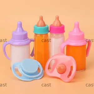 CAST Magic Chai Sữa Cho Đồ Chơi Phù Hợp Với Phụ Kiện Búp Bê Sơ Sinh Có Yếm Núm Vú Giả