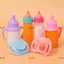 CAST Magic Chai Sữa Cho Đồ Chơi Phù Hợp Với Phụ Kiện Búp Bê Sơ Sinh Có Yếm Núm Vú Giả