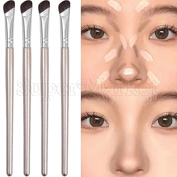 [Fatured] Cọ Trang Điểm Mềm / Cọ Che Khuyết Điểm / Cọ Trang Điểm Đầu Xiên / Cọ Đánh Phấn Mắt / Cọ Trang Chuyên Nghiệp Màu Vàng Hồng / Dụng Cụ Trang Cho Nữ