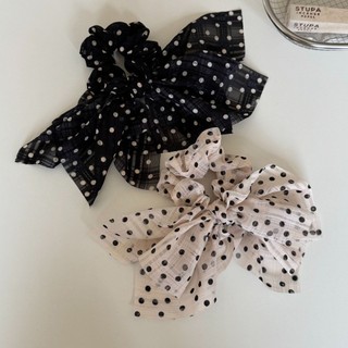 Kovoi / Pháp Retro Hoa Streamer Scrunchy Dây Buộc Tóc Sang Trọng Tất Cả Trận Đấu Nơ Cao Cấp Dây Buộc Tóc Đuôi Ngựa Phụ Kiện Tóc Dây Cao Su