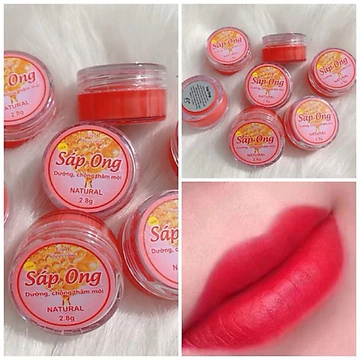 Sáp ong dưỡng môi giúp hạn chế nứt nẻ môi cho môi hồng hào tự nhiên, hỗ trợ dưỡng ẩm 👄 môi
