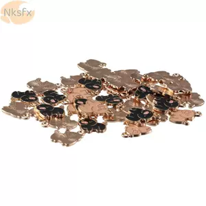 NKSFX Pig Charms, Pig Zinc Alloy Động vật dễ thương, Phụ kiện Piggy Dangle Charm DIY Trang sức Làm