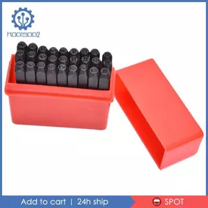 Bộ tem mới Bảng chữ cái và số Bộ dụng cụ kim loại bằng thép đục lỗ