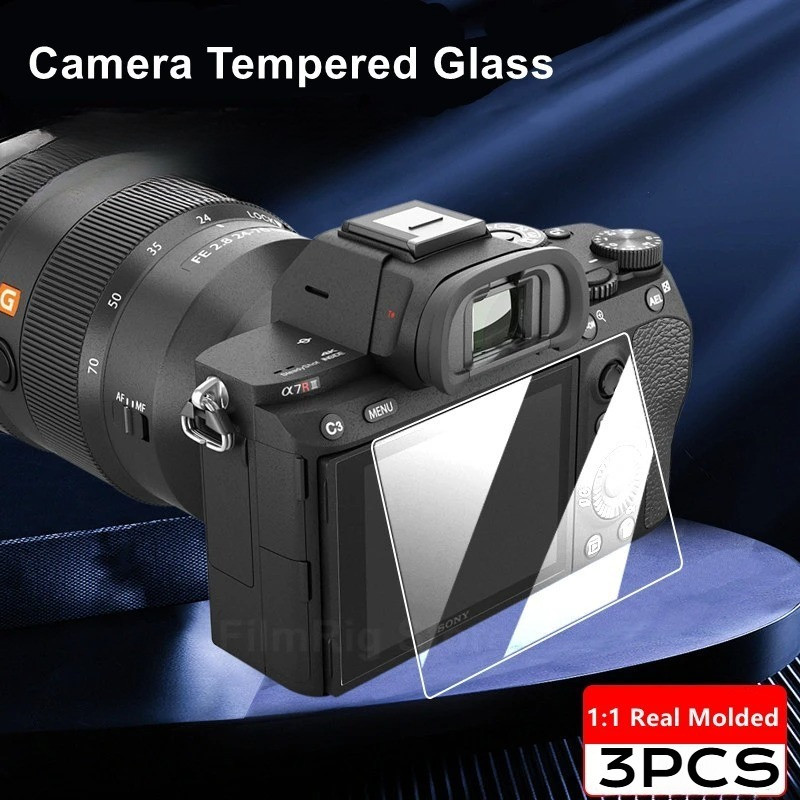 3 Chiếc Cho Sony ZV-E10M2 ZV-E10L ZV-E10K ZV-E10 ZV-E1 ZV1M2 ZV-1F ZV-1 Tấm Bảo Vệ Màn Hình LCD Camera HD Kính Cho Sony SLT-A99M2 SLT-A99 SLT-A77M2 SLT-A77 Camera 9H Kính Cường Lực Phim