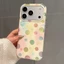 Ốp điện thoại mạ vàng chấm bi đầy màu sắc cho iPhone 17 Pro Max 16 15 14 13 Vỏ bảo vệ chống sốc