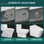 GCDHome Chống Mùi Niêm Phong Vòng Chống Rò Rỉ Cao Su Đệm Máy Giặt Vệ Sinh Niêm Phong Bộ Dụng Cụ Sửa Chữa Thay Thế Vệ Sinh Mặt bích Bu Lông HOT