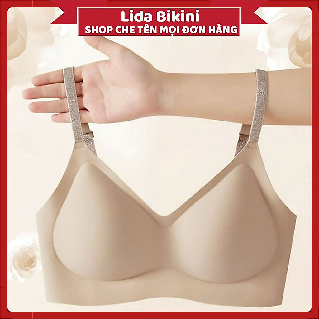 Áo Lót Nữ Áo Bra Nữ Đúc Su Có Hương Hoa Kháng Khuẩn Dây Đeo Lấp Lánh Đệm Dày Không Gọng Nâng Ngực Chống Xệ Mã V09 | BigBuy360 - bigbuy360.vn