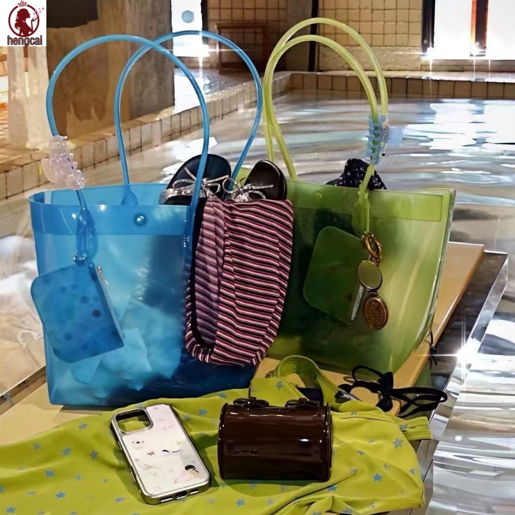 Túi Tote PVC Trong Suốt - Túi Đeo Vai Thạch Dung Tích Lớn Cho Nữ