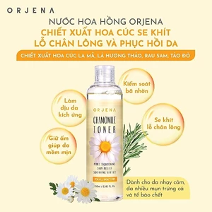 Nước Hoa Hồng Orjena chiết xuất hoa cúc se khít lỗ chân lông và phục hồi da 250ML