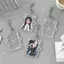 Giá đỡ Photocard 3 inch PYCOU, với đôi cánh thiên thần Phong cách Graffiti Bảo vệ thẻ ảnh Kpop, bền bỉ với móc khóa Giá đỡ huy hiệu ID Acrylic Đồ dùng học tập