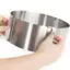 AA 1 Chiếc Thép Không Gỉ Kính Thiên Văn Mousse Vòng Tròn Khuôn Chống Rỉ Có Thể Điều Chỉnh Bánh Mousse Vòng Để Dễ Dàng Phát Hành Vòng Nướng Dụng Cụ VN
