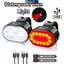 MAKY Đèn Xe Đạp Chống Nước Led Phía Trước Phía Sau Đèn LED USB Sạc Đèn Pha Đèn Hậu Bộ Đèn Pin Sáng Đèn Pin An Toàn Đi Xe Đạp VN