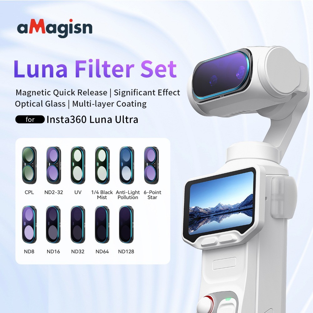 Bộ lọc aMagicsn cho Insta360 Luna Ultra, Bộ lọc quang học cho Insta360 Luna Ultra, Phụ kiện bộ lọc chụp cho Insta360 Luna Ultra