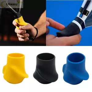 EDIWANY Peak Vợt Grip Correction Thiết bị, Vợt tennis chống trượt di động Grip Corr, Silicone Comfort 3 màu có sẵn Dụng cụ tập xoay tennis