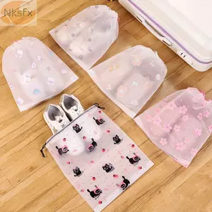 NKSFX 10 Túi Đựng Giày, Túi Đựng Giày Chống Bụi Nơ Thỏ, Bộ Dụng Cụ Sắp Xếp Giày Chống Ẩm Nhẹ Có Thể Tái Sử Dụng