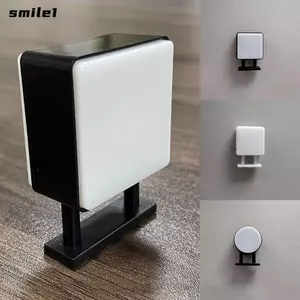 Nhãn dán tủ lạnh SMILE, Mini có đèn LED Nam châm trang trí tủ lạnh, Trống di động không có hoa văn Nhựa tròn vuông tiện lợi Cửa hàng đèn hiệu không gian nhà
