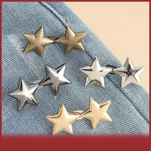Cod Có Thể Điều Chỉnh Có Thể Thu Vào Eo Nút Clip Cho Quần Jean Quần Fastener Pin Lỏng Quần Phù Hợp
