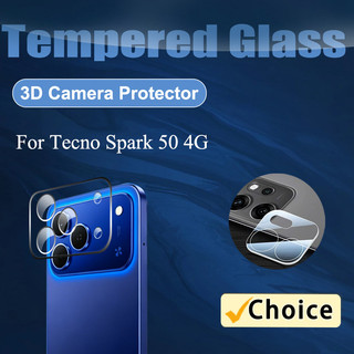 Kính bảo vệ ống kính máy ảnh 3D HD Tecno Spark 50 4G 2D cho Tecno Spark 50 40 30 Pro 40C 30C 5G 4G 3D Kính cường lực bảo vệ camera + 2D Kính mềm bảo vệ ống kính