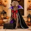 QEARY Chó Halloween Cape, Cổ Mềm Mại Thú Cưng Bát Áo Choàng, Trang Phục Hóa Trang Cho Chó Con Hai Kích Cỡ Nhẹ Hai Màu Mèo Phù Thủy Áo choàng Ảnh Đạo Cụ
