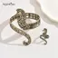 AqToCna Punk Rắn Uốn Cong Choker Có Thể Điều Chỉnh Hình Chữ Y Kim Loại Rắn Quấn Nelace Cá Tính Trang Sức Phụ Kiện AqToCna