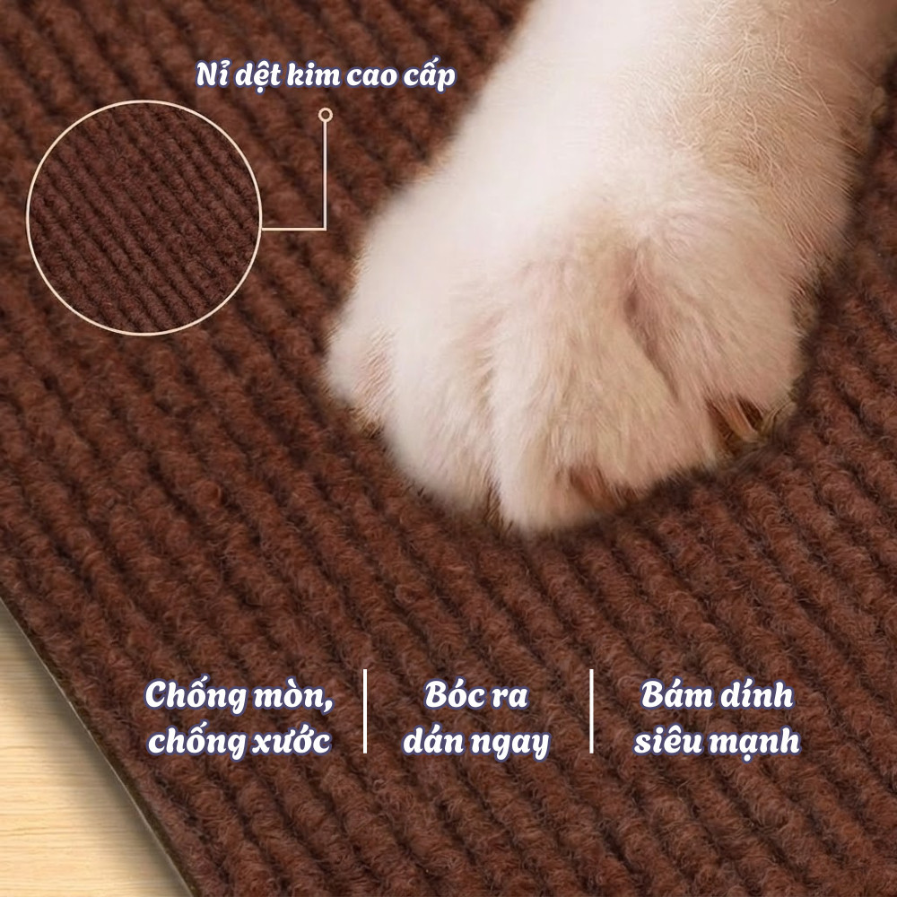 Miếng Dán Chống Mèo Cào Sofa HOMIE, Thảm Đa Năng Bảo Vệ Ghế, Chống Trầy Xước Nội Thất, Dễ Sử Dụng
