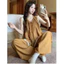 Phụ Nữ Ren Viền Không Tay Loungewear Bộ Phong Cách Tối Giản Rời Để Thư Giãn Trong Nhà Và Thường Ngày Ngoài Trời Mặc Hàng Ngày Vào Mùa Hè
