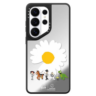 Ốp điện thoại cứng gương cầu vồng màu đen từ tính cho Samsung Galaxy S26 25 24 23 UItra S26 25 24 23 Plus Vỏ bảo vệ chống sốc