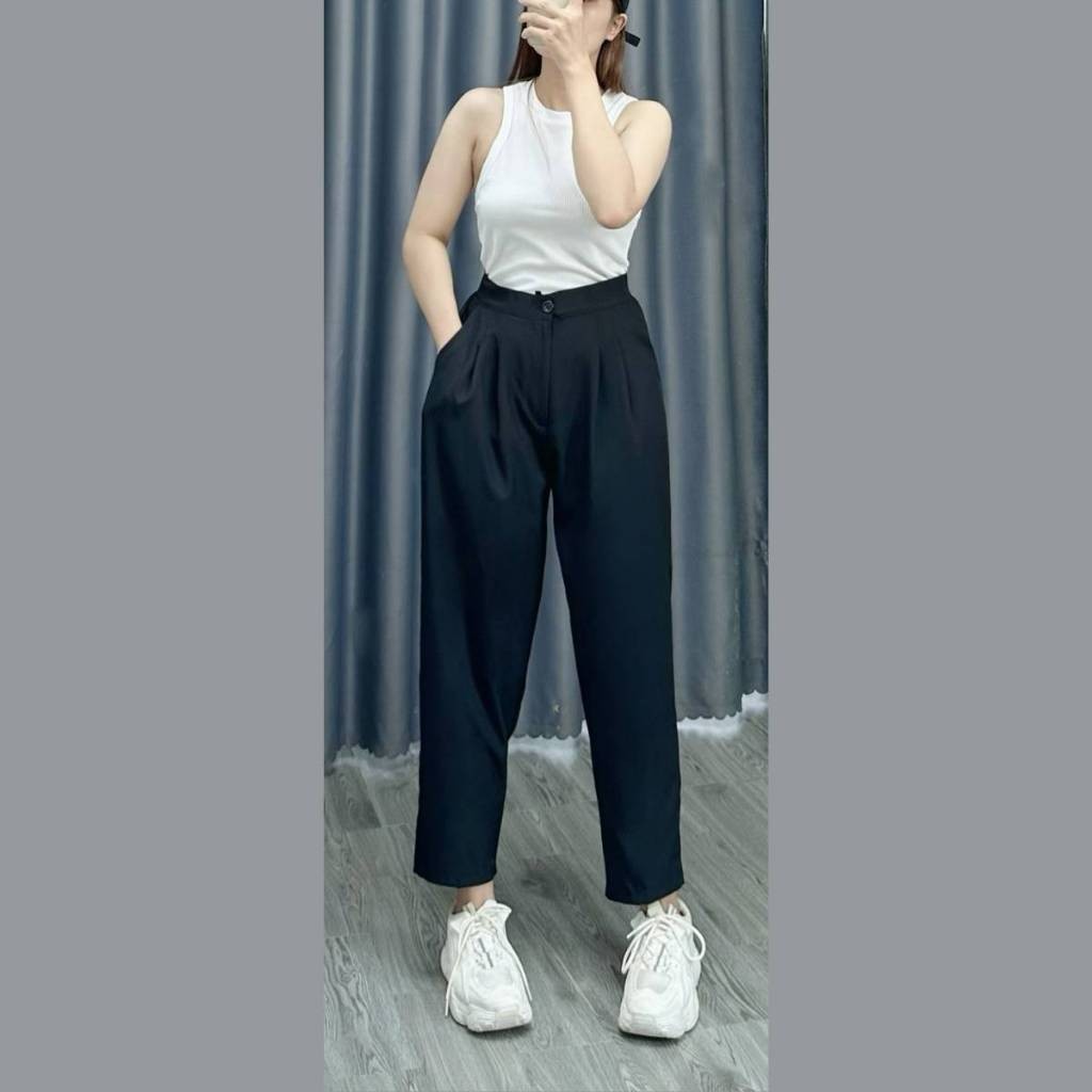 Quần Baggy Bigsize Cô Nhỏ Mặc Đi Làm,Đi Học,Đi Chơi Cực Thoải Mái(QBG01/Q17)