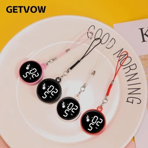 Đồng hồ học sinh GETVOW, Đồng hồ móc khóa chống nước màn hình cảm ứng, Đèn LED di động Đa chức năng Đồng hồ móc khóa học sinh