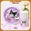 Set 10 đĩa / 10 cốc giấy in hình Kuromi - Cinnamorol - Melody trang trí sinh nhật - tiệc party