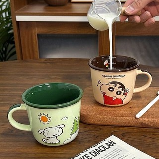 Crayon Shin-Chan Cân Cốc Gốm Nước Cô Gái Dễ Thương Cà Phê Cốc Cặp Đôi Quà Tặng Sinh Nhật Hộ Gia Đình PHJK