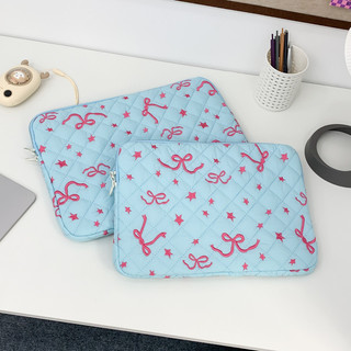Phiên bản Hàn Quốc ins Túi lót máy tính In thêu nơ dễ thương Thích hợp cho 33 / 37 / 43 / 47 / 50cm