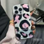 Ibumpers Thời Trang Màu Hồng Đen Da Báo Có Chân Đế Cho iPhone 16 15 14 13 12 11 ProMax X XS XR XsMax Vỏ TPU Mềm Chống Sốc